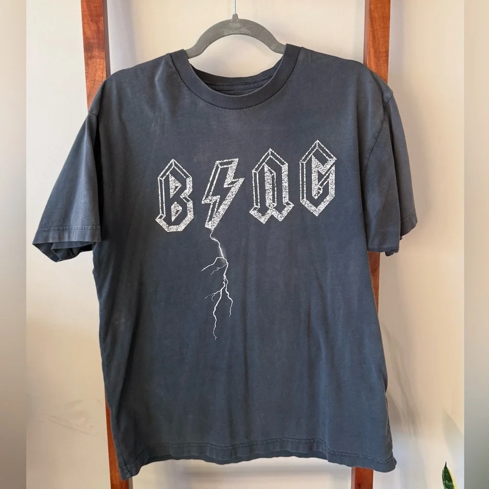 Anine Bing Lightning Bolt Oversized T-Shirt sz MEDIUM - Picture 2 of 7